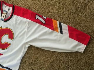 ❤️90 ' s Vintage Calgary Flames Hockey Authentic CCM Jersey Size 48 Iginla Rookie 7
