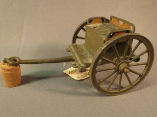 Rare Warren Lines Cannon and Ammo Limber with fold down shell storage 11