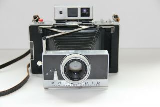 Vintage Polaroid Land Camera Model 180 Tomioka Tominon 114mm Lens 1:4.  5 GREAT 11