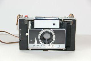 Vintage Polaroid Land Camera Model 180 Tomioka Tominon 114mm Lens 1:4.  5 GREAT 8