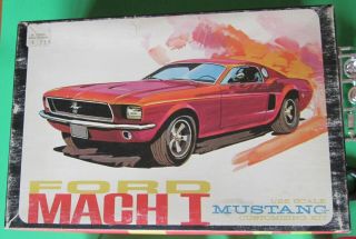 Amt 1968 Ford Mustang Mach I 1 Annual Show Car Kit 2148 Unbuilt 68