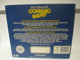 Vintage Corning Ware Cornflower Blue Casserole Dish A - 10 2.  5 Qt NIB 2