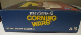 Vintage Corning Ware Cornflower Blue Casserole Dish A - 10 2.  5 Qt NIB 3