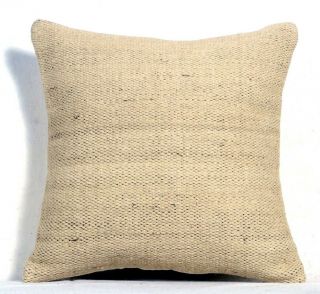 5 Set Vintage Kelim Pillow Case 18x18 Hand Woven Jute Rug Cushion Rustic Pillows