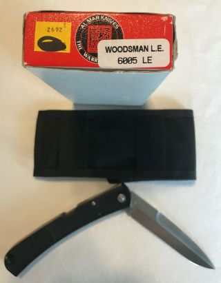 Vintage Al Mar Woodsman 6005 Folding Pocket Knife Seki Japan