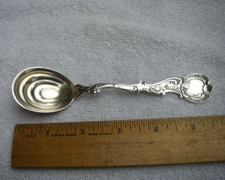 Scarce George Shiebler Sterling Rococo (1888) Small Sugar / Ice Cream Spoon