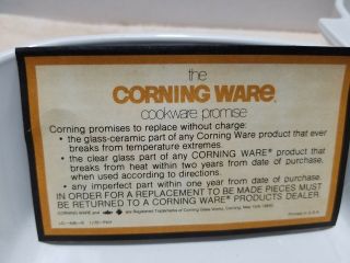 Vintage 2 CORNING WARE A - 1.  1/2 - B & A - 10 - B,  1 - 1/2 & 2 - 1/2 Qt,  Spice Of Life 7