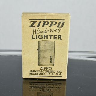 Vintage 1946 Nickel Silver Sgb Zippo Windproof Lighter Box No Lighter - Box Only