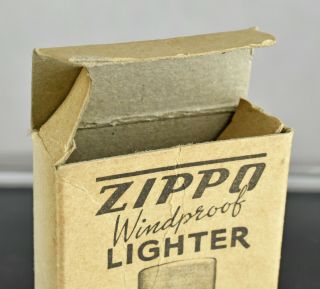 Vintage 1946 Nickel Silver SGB Zippo Windproof Lighter Box NO LIGHTER - BOX ONLY 7