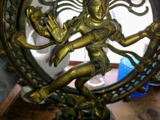 Vintage Dancing Shiva - Nataraja Dancing Jai - Statue - Brass - 14 " High