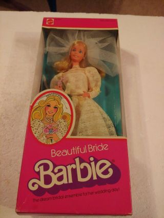 Rare Vintage 1976 Mattel 9907 Bride Barbie Doll Htf