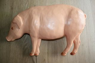 Vintage Union Don Featherstone Pig Plastic Blow Mold 1990 Signed