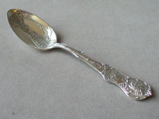 Antique Indian Motif University Of Chicago Sterling Souvenir Spoon By Watson