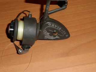 Vintage Spinning Fishing Reel - Orvis 76 A Made In Italy