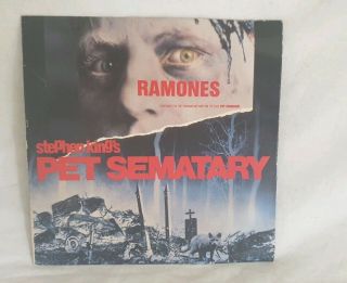 The Ramones - Pet Sematary - 1989 Audio 1 2 Sided Acetate 7 Inch - Rare -