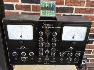 Vintage Simpson Radio Band Genescope Oscilloscope Model 480 - Power Up