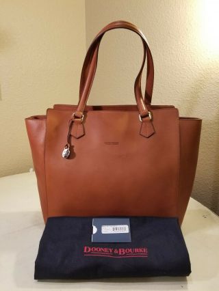 Dooney & Bourke Alto Italian Leather Francesca Xl Shopper Tote Handbag Rare