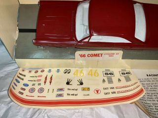 AMT 1/24 1966 Mercury Comet Indy 500 Pace Car Slot Car NOS RARE FIND 9