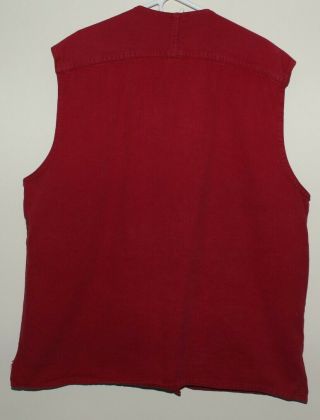 Karl Kani Vest Red Oversized HipHop Tupac 90 ' s VTG 2