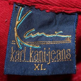 Karl Kani Vest Red Oversized HipHop Tupac 90 ' s VTG 4