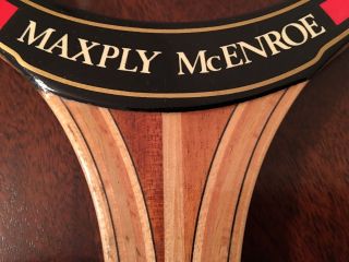 Dunlop Maxply Mcenroe Wood Vintage Tennis Racket 4 5/8 Never Strung