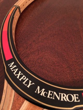 Dunlop Maxply McEnroe Wood Vintage Tennis Racket 4 5/8 Never Strung 2