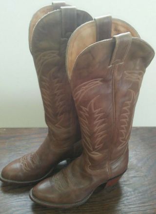 Vintage Alberta Boots Company Womens Western Cowboy Boots Size 8