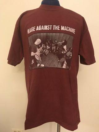 Rage Against The Machine Rare Vintage Giant Brand 1997 Tour Shirt L