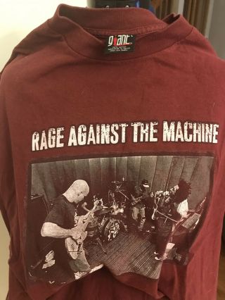 Rage Against The Machine Rare Vintage Giant Brand 1997 Tour Shirt L 3