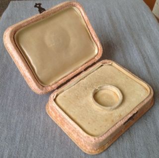 Antique Vintage Velvet Box Case For Pocket Watch Or Jewellry