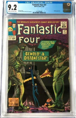 Fantastic Four 37 Cgc 9.  2 - Rare In This Grade Stan Lee,  Jack Kirby