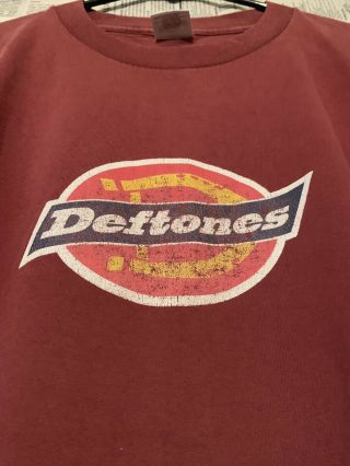 Vtg 90s Deftones Around The Fur Rock Band T - shirt 2