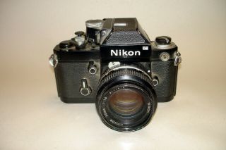 Vintage Nikon 35 Mm Slr Camera W/ Nikor 50 Mm 1.  4 Lens