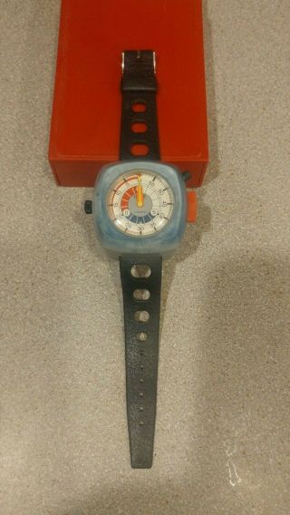 vintage heuer supersport wrist stopwatch in good 3