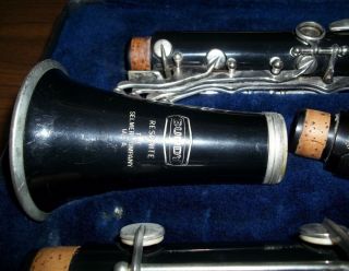 VINTAGE BUNDY RESONITE THE SELMER COMPANY CLARINET WITH CASE 1498616 2