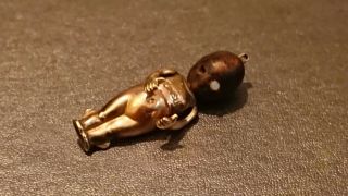 Rare Wwi Fumsup 9ct Gold Charm / Good Luck Touch Wood