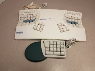 Vintage Kinesis Professional Ergonomic Keyboard 5 Pin At Kb134pc W/serial Keypad
