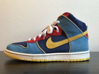 2009 Nike Dunk High Pro Premium Sb Pacman Sz 11 Rare Supreme Qs Diamond