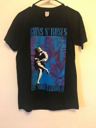 Guns N Roses Use Your Illusion Ii Us Tour 1991 T - Shirt Medium Vintage