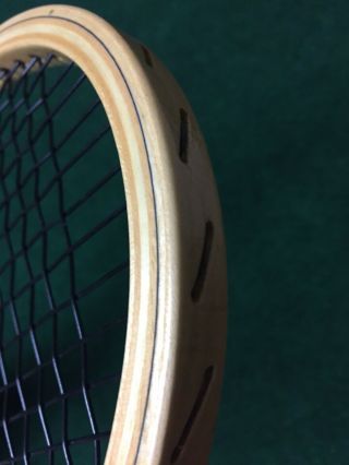 VINTAGE DUNLOP MAXPLY McENROE WOODEN TENNIS RACKET WITH COVER, 8