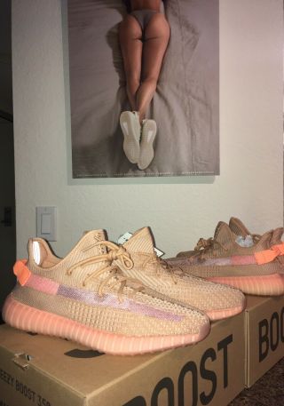 Adidas Yeezy Boost 350 V2 Men Size 12 Clay (eg7490) In Hand 100 Authentic Rare