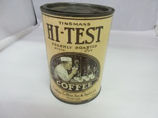 VINTAGE ADVERTISING HI - TEST BRAND COFFEE TIN CAN GRAPHICS 876 - O 4
