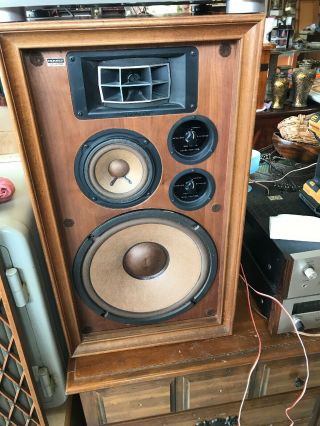 Vintage Pioneer Cs - A700 Speakers W/ Lattice Grilles