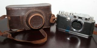 RARE Vintage LEICA IIIC War Time RANGEFINDER CAMERA With Case 2