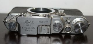 RARE Vintage LEICA IIIC War Time RANGEFINDER CAMERA With Case 3