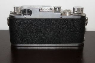 RARE Vintage LEICA IIIC War Time RANGEFINDER CAMERA With Case 4