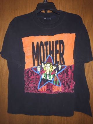 Vtg Rare 90 Mother Love Bone Shirt Brockum Pearl Jam Soundgarden Nirvana Xl