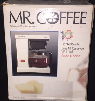 Vintage Mr Coffee Maker 10 Cup Old Stock