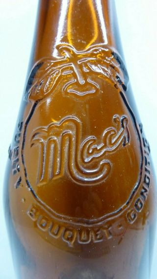 VINTAGE AMBER BEER BOTTLE MACS ALE MCLAUGHLIN & CO FITZROY BREWERY ROCKHAMPTON 3