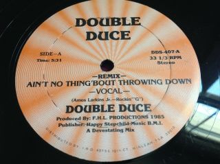 Rare Miami Electro Rap 12 " : Double Duce Ain 